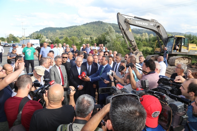 CHP Genel Başkanı Kılıçdaroğlu, Ordu'da sel bölgesini inceledi