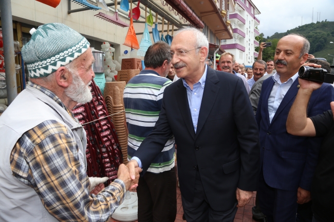 CHP Genel Başkanı Kılıçdaroğlu, Ordu'da sel bölgesini inceledi