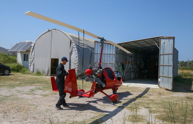 Hayallerinden vazgeçmedi, Kanada'da gyrocopter uçuş eğitmeni oldu