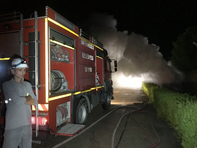 Karabük'te trafo merkezinde yangın