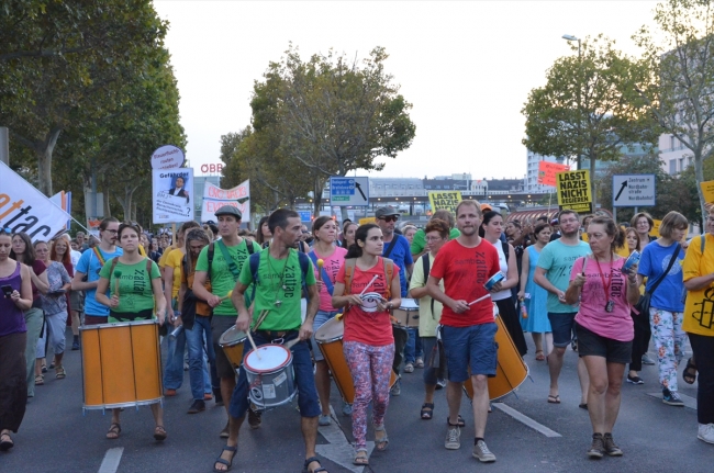 Avusturya'da Avrupa Birliği'nin Göç politikaları protesto edildi