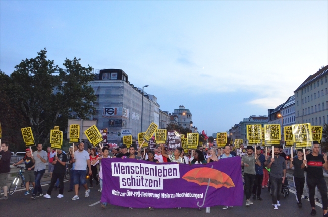 Avusturya'da Avrupa Birliği'nin Göç politikaları protesto edildi