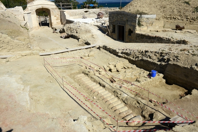 Çanakkale'de patlamamış top mermisi bulundu