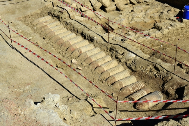 Çanakkale'de patlamamış top mermisi bulundu