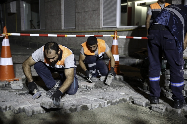 İstanbul Büyükşehir Belediyesinden "gece temizlik çalışması"