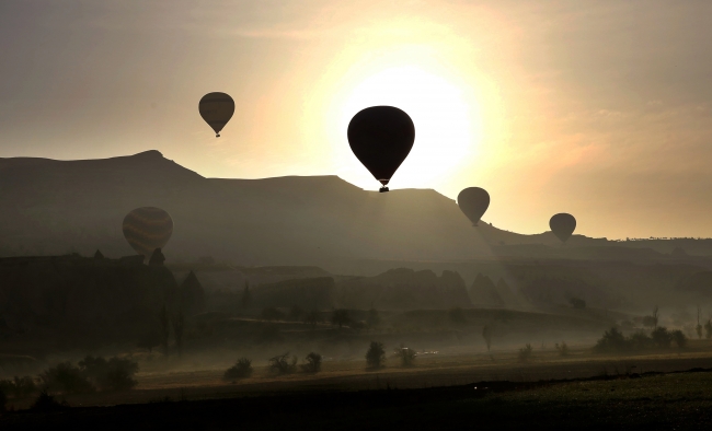 Kapadokya'daki balon turları hafta sonuna kadar iptal