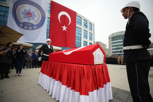 Şehit polis memuru Hayrettin Yılmaz için tören düzenlendi