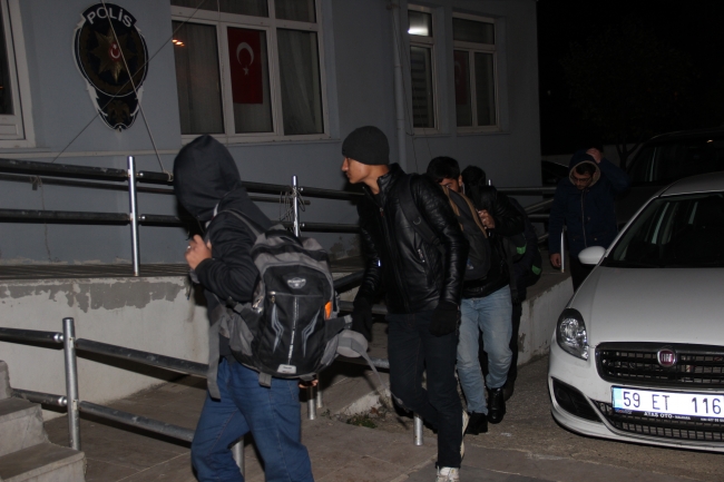 Tekirdağ Malkara'da 16 düzensiz göçmen yakalandı