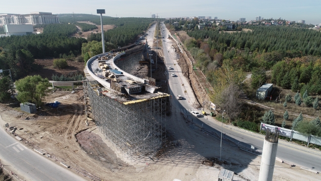 Ankara trafiğini rahatlatacak çalışmalarda sona yaklaşıldı