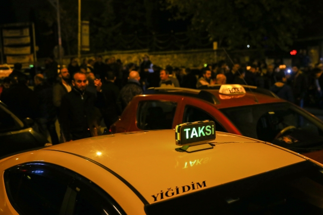 Bayrampaşa'daki taksici cinayeti protesto edildi