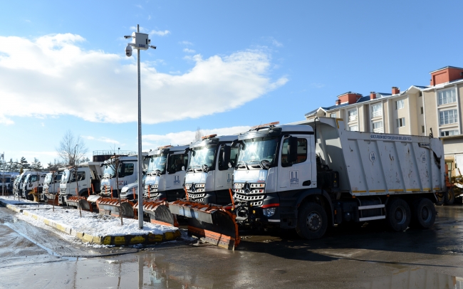 Erzurum'da karla mücadeleye dev bütçe ve kadro