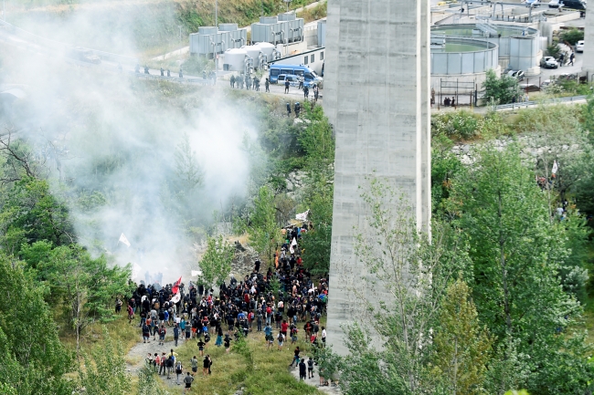 İtalya'da yüksek hızlı tren protestosu