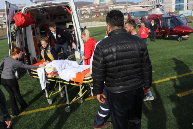 Ambulans helikopter 8 yaşındaki Egemen için havalandı