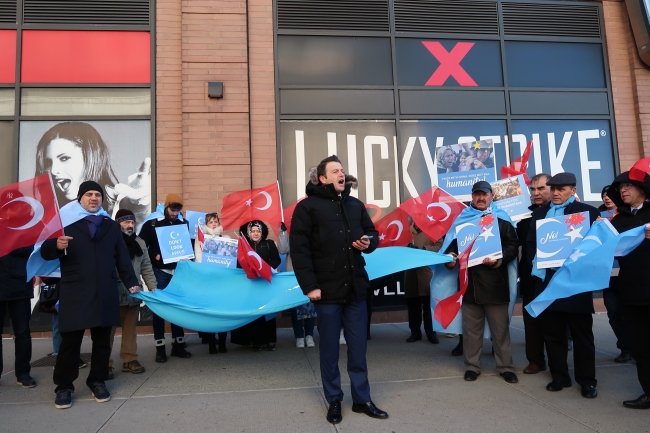 New York'ta Doğu Türkistan protestosu