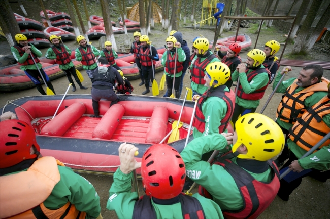 Düzce Melen Çayı'nda rafting sezonu açıldı