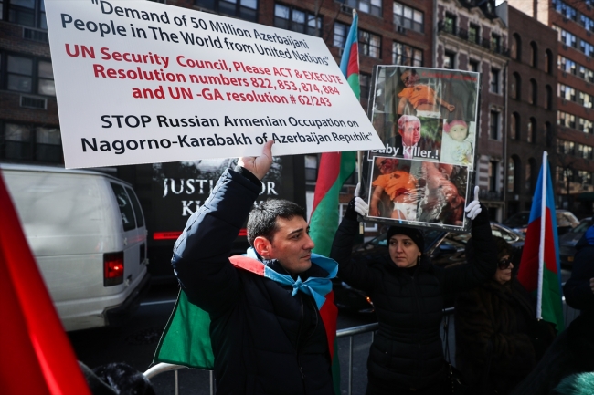 Hocalı Katliamı 27'inci yılında New York'ta protesto edildi