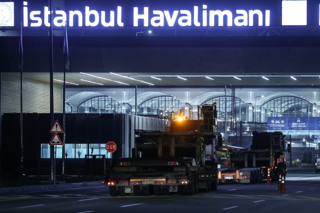 İlk tırlar İstanbul Havalimanı'nda