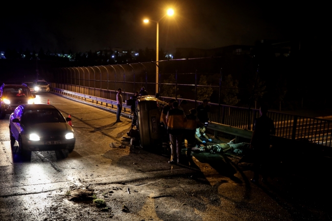 Küçükçekmece'de trafik kazası: 1 ölü, 5 yaralı