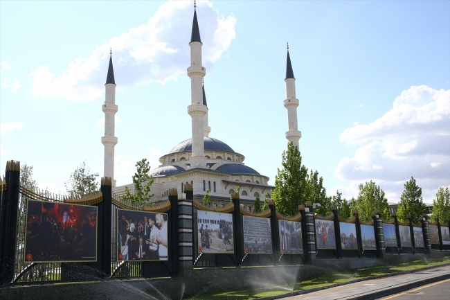 Cumhurbaşkanlığı Külliyesi'nde 15 Temmuz hazırlıkları sürüyor