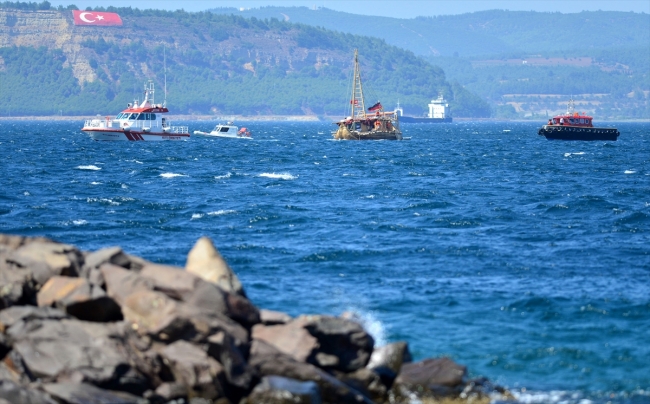 Antik dönemin izlerini taşıyan Abora-IV gemisi Çanakkale'de