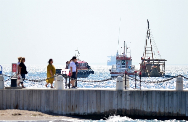 Antik dönemin izlerini taşıyan Abora-IV gemisi Çanakkale'de