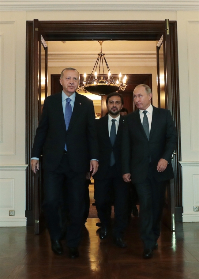 Cumhurbaşkanı Erdoğan Rusya Devlet Başkanı Putin ile görüştü