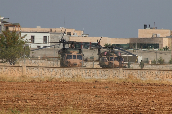 Fırat'ın doğusunda beşinci ortak helikopter uçuşu