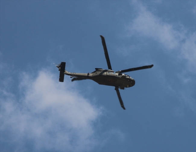 Fırat'ın doğusunda beşinci ortak helikopter uçuşu