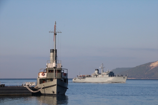 NATO gemileri tatbikat için Çanakkale'de