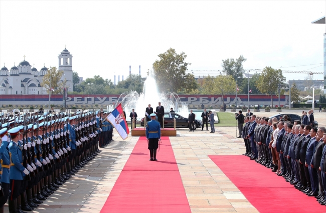 Cumhurbaşkanı Erdoğan Sırbistan'da