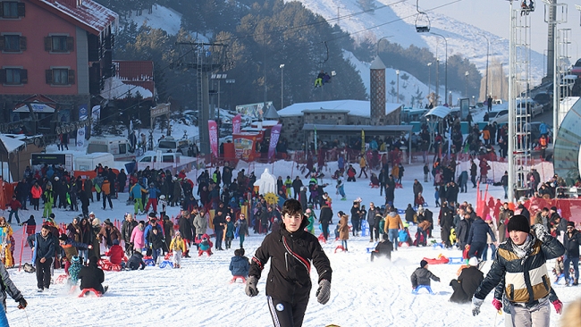 Palandöken'de doluluk oranı yüzde 100'e ulaştı