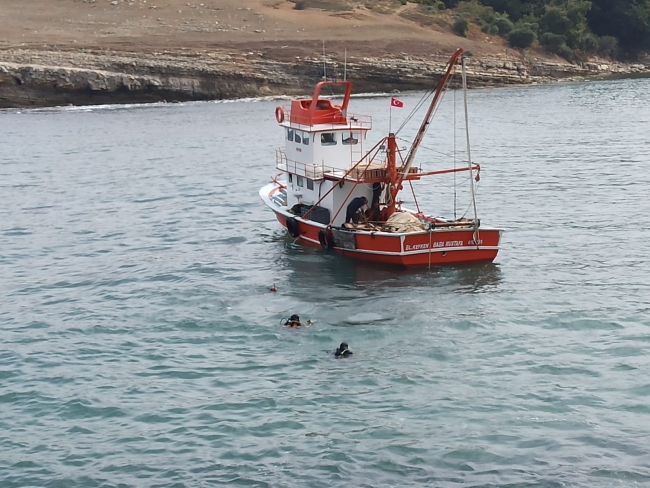 Kocaeli'de denizden tarihi top çıkarıldı