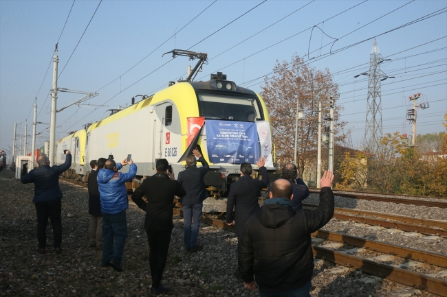 Türkiye'den Çin'e gidecek ilk blok ihracat treni Kocaeli'ye ulaştı