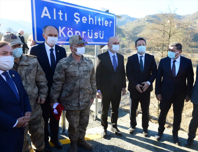 2 ayda tamamlanan Altı Şehitler Köprüsü açıldı