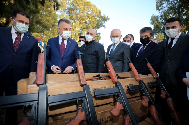 Cumhurbaşkanı Yardımcısı Oktay'dan "Bir Zamanlar Kıbrıs" dizisinin setine ziyaret