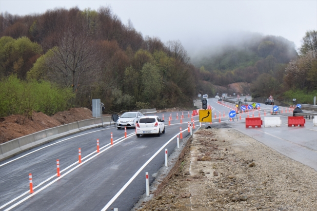 Batı Karadeniz bağlantı yolu çift yönlü ulaşıma açıldı