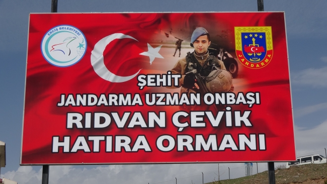 Afrin şehidinin ismi Van'da oluşturulan ormanda yaşatılacak