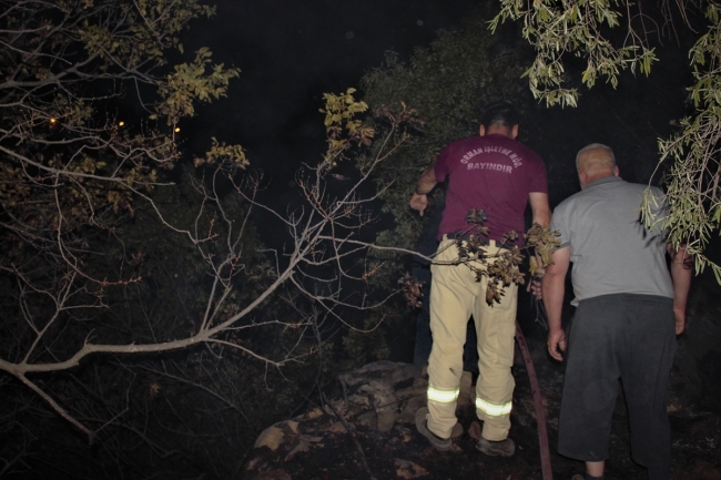 İzmir'de incir ve zeytin ağaçlarının bulunduğu 40 dekarlık alan yandı