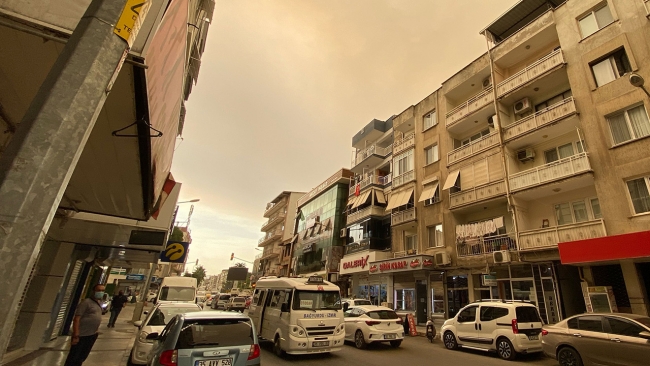 Orman yangınlarının dumanı İzmir'de gözyüzünü kapladı