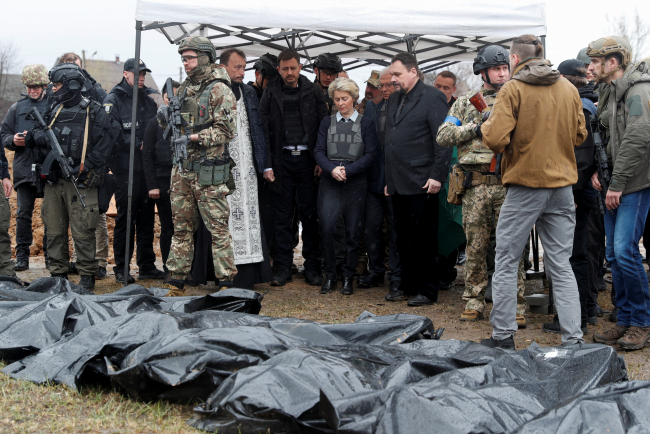 AB Komisyonu Başkanı von der Leyen Ukrayna'da