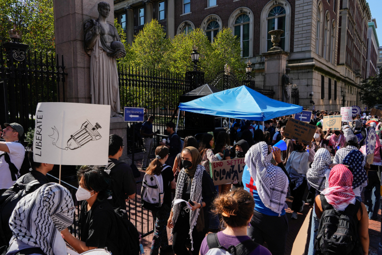 Columbia Üniversitesi'nde yeni dönem Gazze için destekle başladı