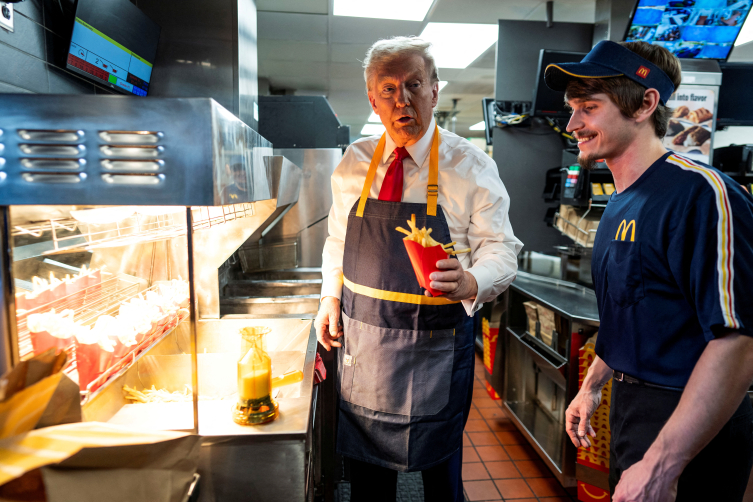 Donald Trump hamburgercide çalıştı