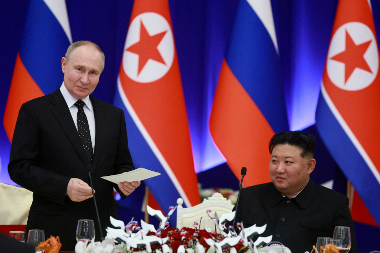 Kuzey Kore lideri Kim Jong Un ve Rusya Devlet Başkanı Vladimir Putin. Fotoğraf: Reuters