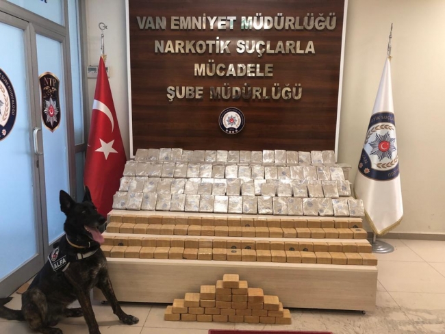 Van'da 103 kilo 285 gram eroin ele geçirildi