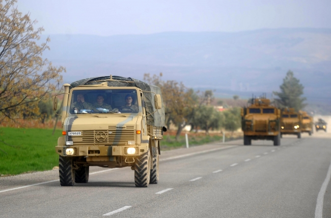 Jandarma Özel Harekat birlikleri Afrin'e hareket etti