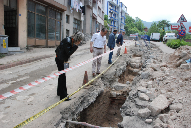 Bartın'da doğal gaz çalışmasında tarihi kalıntılar bulundu