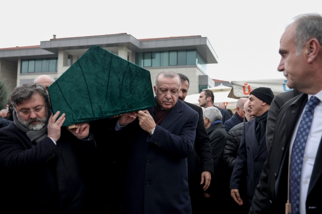 Cumhurbaşkanı Erdoğan Alaaddin Şahin'in cenaze törenine katıldı