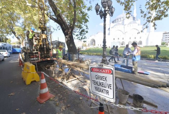 Ankara'da Yeni Ulus Meydanı için ilk sondaj