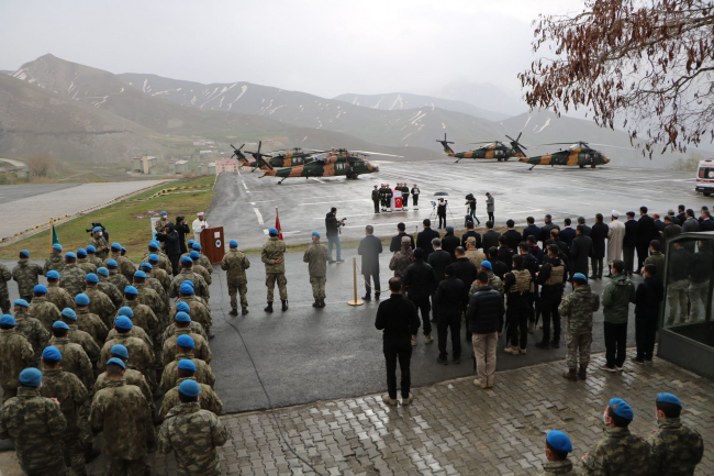 Pençe-Kilit Operasyonu'nda şehit olan asker için tören düzenlendi