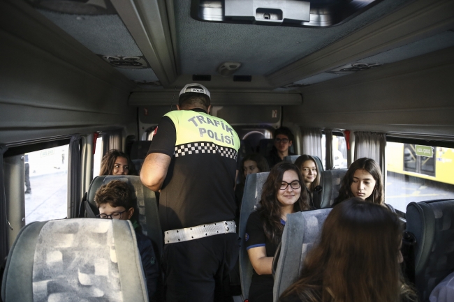 İstanbul'da okul servislerine denetim